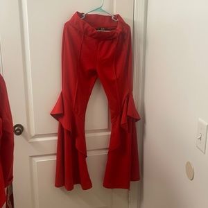 Palazzo with ruffle detail